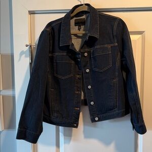🔥Banana Republic Cropped Dark Blue Denim Jacket